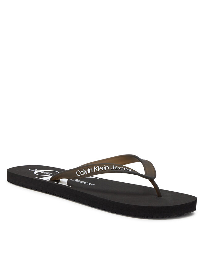 Calvin Klein Jeans Žabky Calvin Klein Jeans Beach Sandal Monogram Tpu YM0YM00838 Čierna