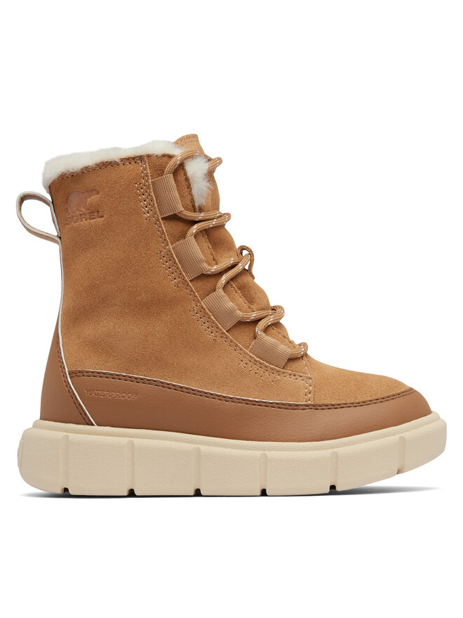 Sorel Μπότες Χιονιού Sorel Youth Explorer III Lace Wp 2088512253 Καφέ