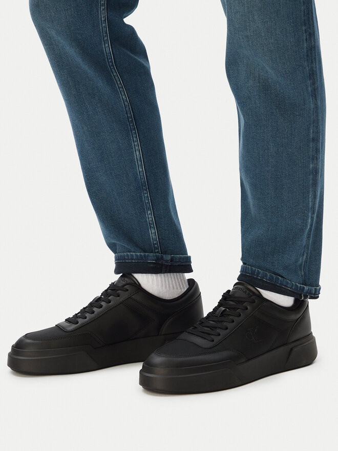 Calvin Klein Sneakers Calvin Klein Chunky Cups Laceup Oxf Mix Mat HM0HM02326 Schwarz