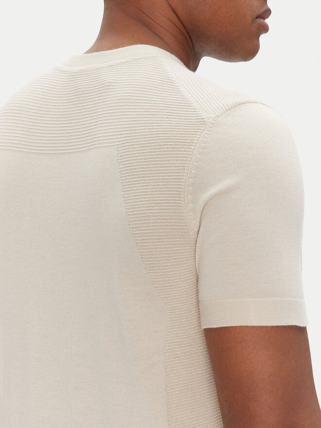 BOSS BOSS T-Shirt Momentum 50520683 Beige Regular Fit