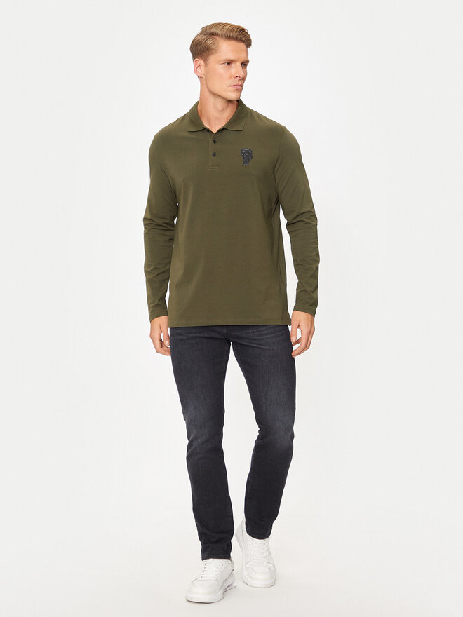 KARL LAGERFELD KARL LAGERFELD Pólóing 745025 544221 Zöld Regular Fit