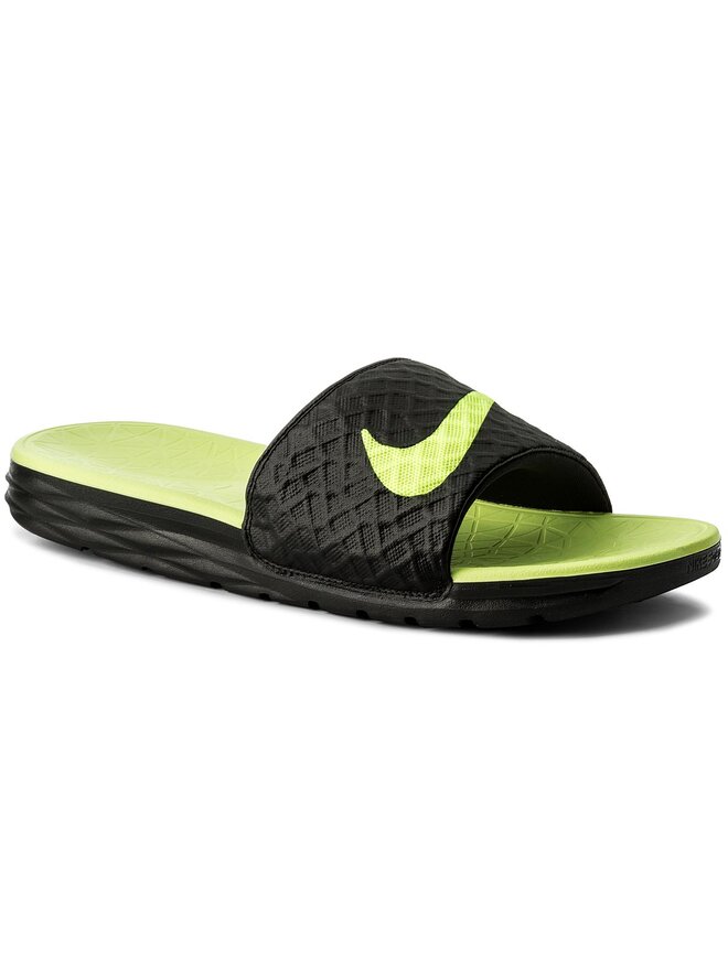 Pantoletten Nike Benassi Solarsoft 705474 070 Schwarz de.eschuhe.ch