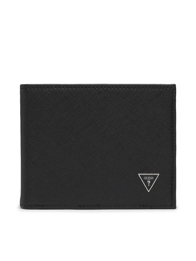 Guess Велике Чоловіче Портмоне Guess Certosa Saffiano Smart SMECRS LEA24 Чорний
