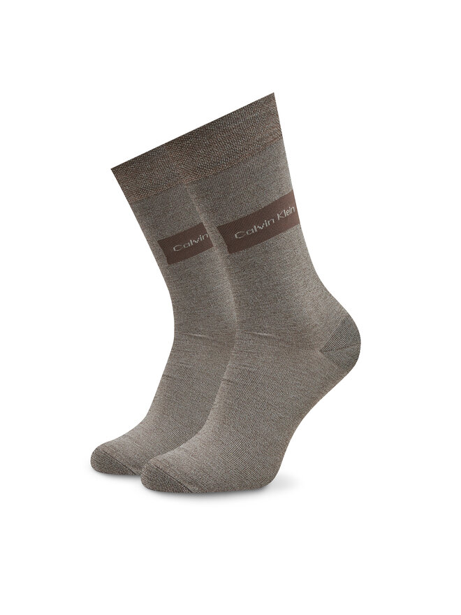 Calvin Klein Vyriškų ilgų kojinių komplektas (4 poros) Calvin Klein 701224108 Ruda
