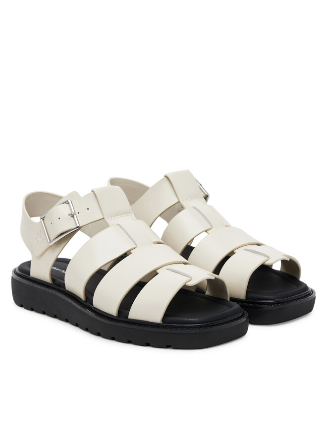 Calvin Klein Jeans Sandále Calvin Klein Jeans Sq Molded Sdl Fisherman Mg Wn YW0YW01700 Écru