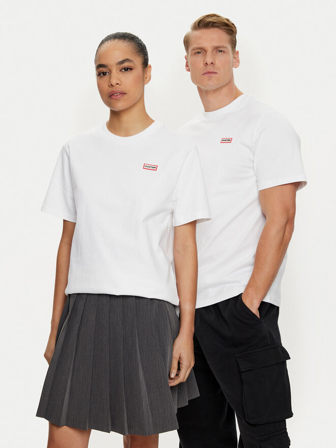 Hunter Hunter Póló HARU0006242 Fehér Regular Fit