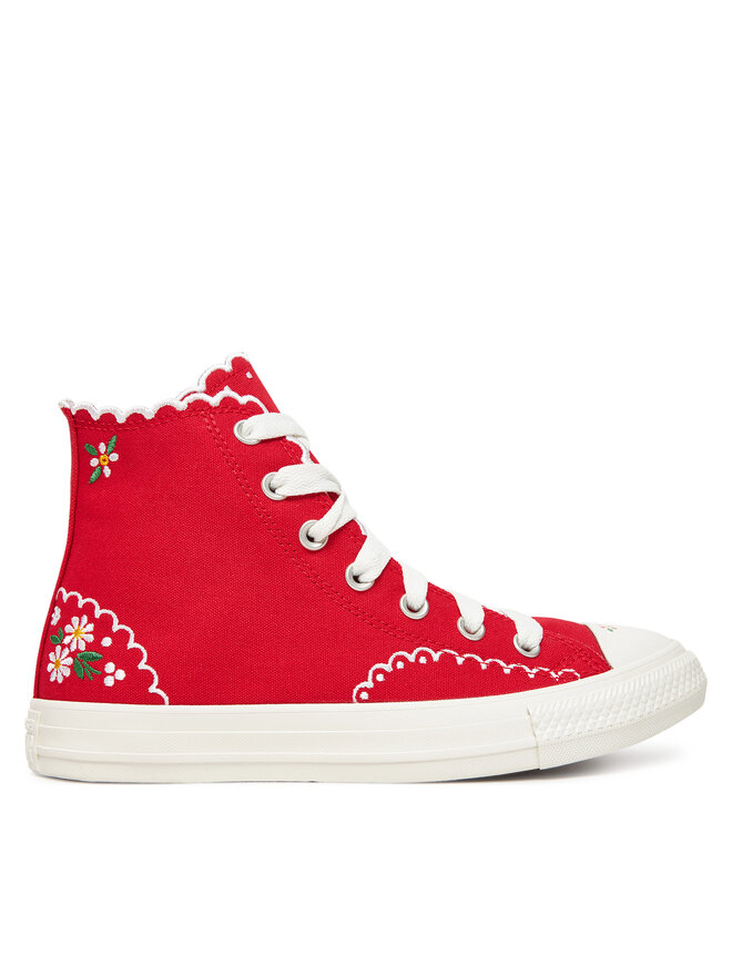 Converse Sneakers aus Stoff Converse Chuck Taylor All Star Embroidered Flowers A13518C Rot