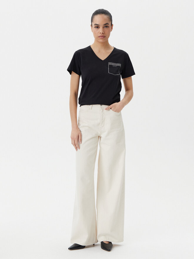 Liu Jo Sport Liu Jo Sport Póló TA5172 JS923 Fekete Regular Fit