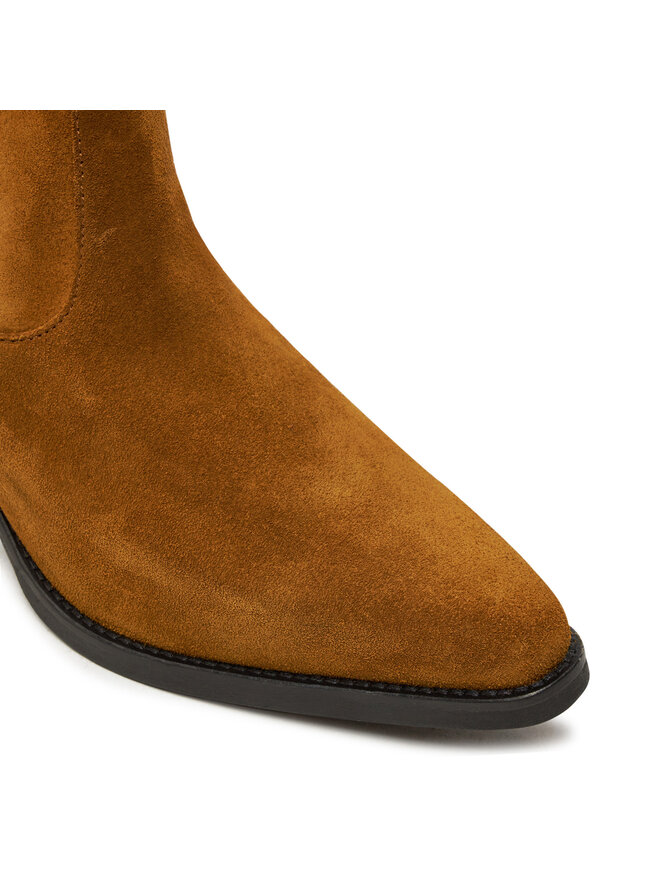 Tommy Hilfiger Μποτάκια Tommy Hilfiger Th Suede Cowboy Boot FW0FW08034 Καφέ