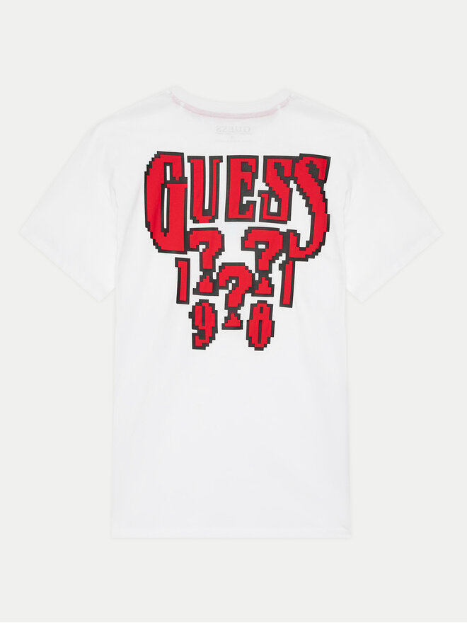 Guess Guess Marškinėliai L4YI16 K8HM4 Balta Regular Fit