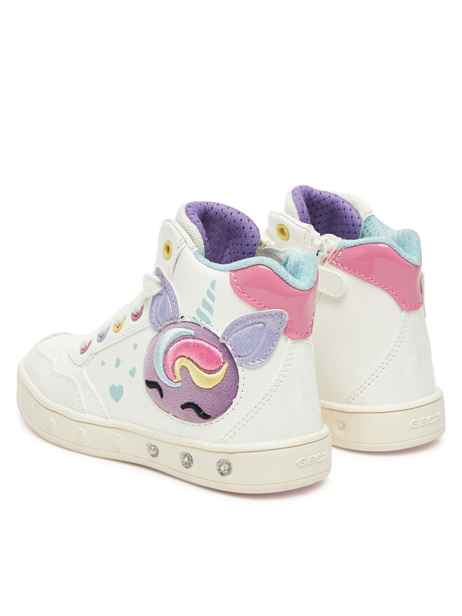 Geox Snīkeri Geox J Skylin J568WD 0NFKN C0653 S Balts