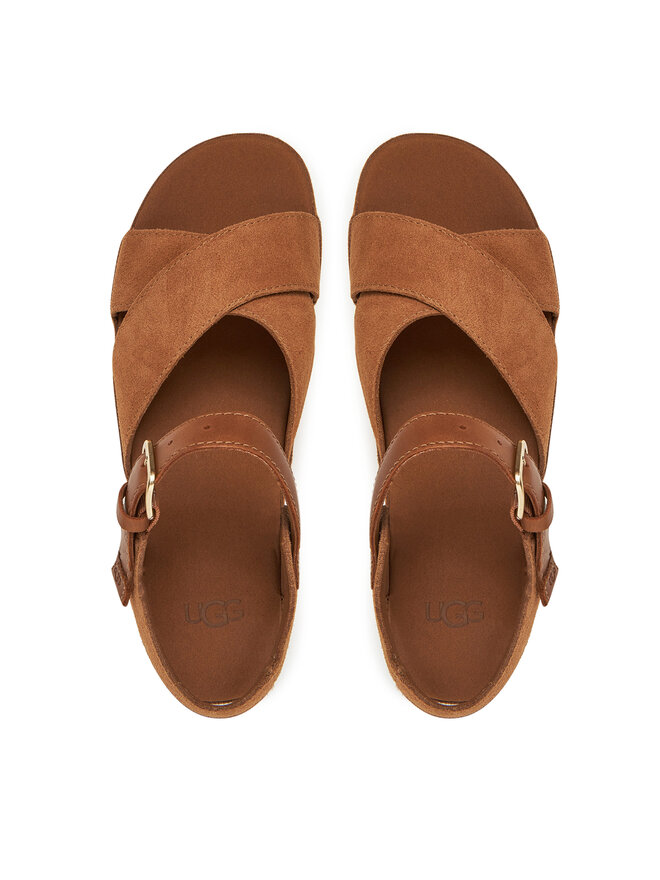Ugg Espadrilky Ugg W Aubrey Ankle Strap 1167471 Hnedá
