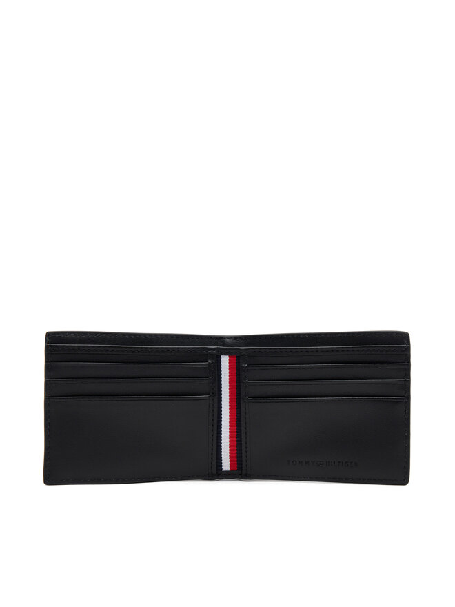Tommy Hilfiger Veľká pánska peňaženka Tommy Hilfiger Th Corp Mini Cc Wallet AM0AM13244 Čierna