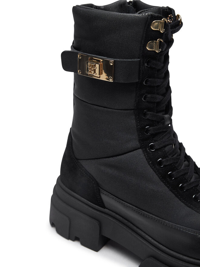 Tommy Hilfiger Schnürstiefeletten Tommy Hilfiger FW0FW08246 Schwarz