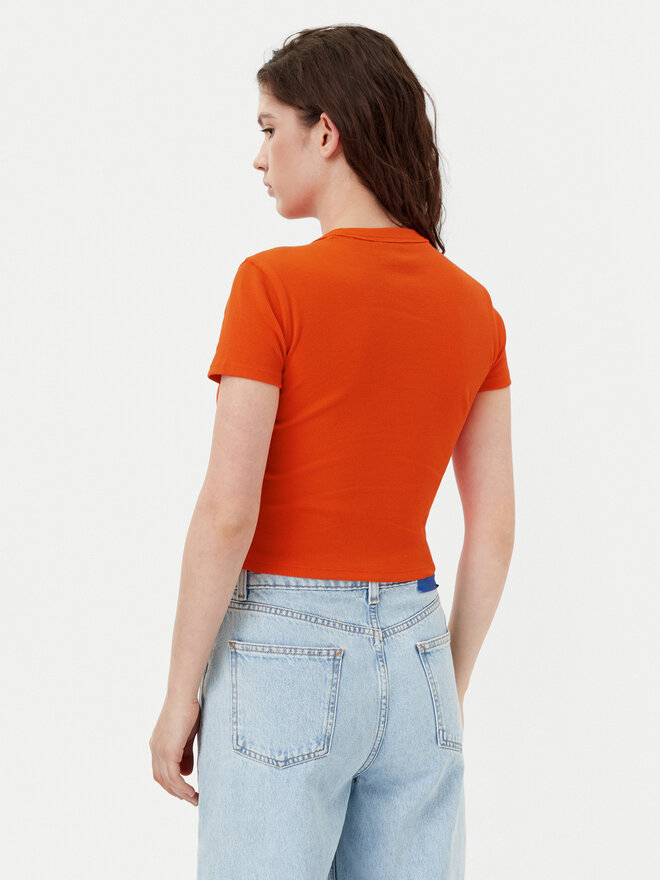 HUGO HUGO Футболка Baby 50510749 Оранжевий Slim Fit