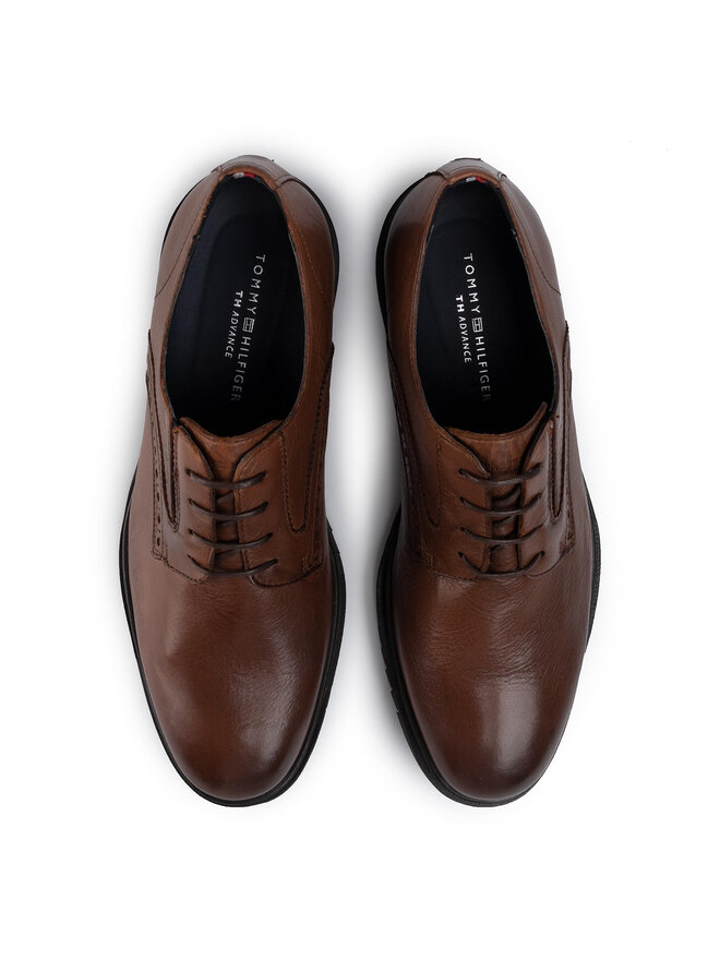 Tommy Hilfiger Κλειστά παπούτσια Tommy Hilfiger Th Advance Brogue Shoe FM0FM02443 Καφέ