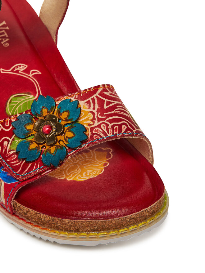 Laura Vita Sandalen Laura Vita Bonito 13 Rot
