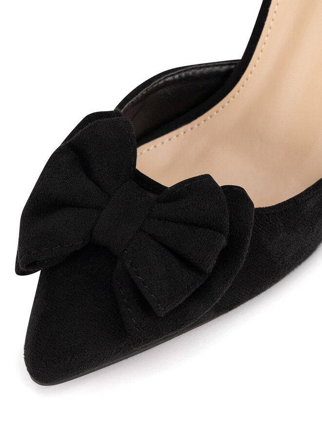 DeeZee Czółenka DeeZee WS1001-01 Czarny