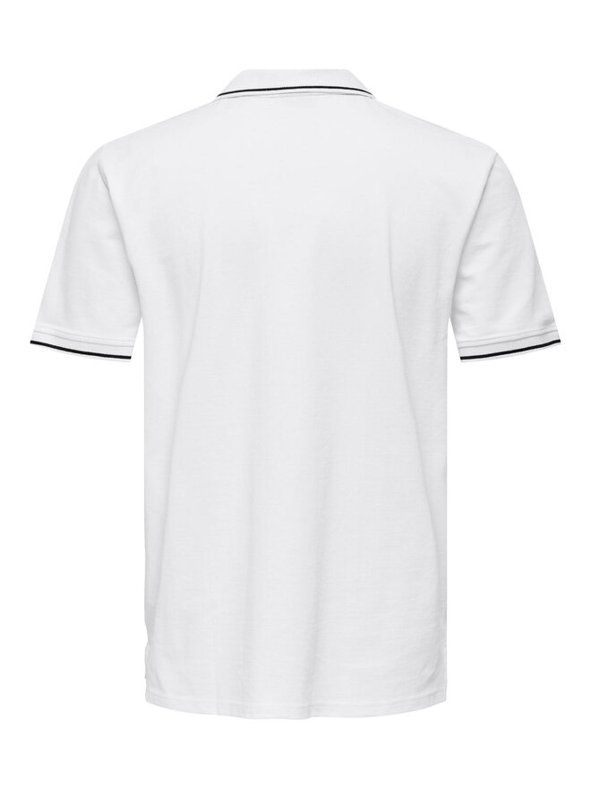 Only & Sons Only & Sons Polo Fletcher 22024827 Λευκό Regular Fit