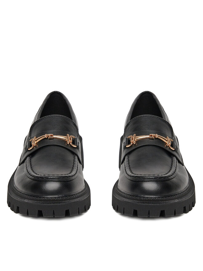 DeeZee Loafersy DeeZee 13027-12 Czarny