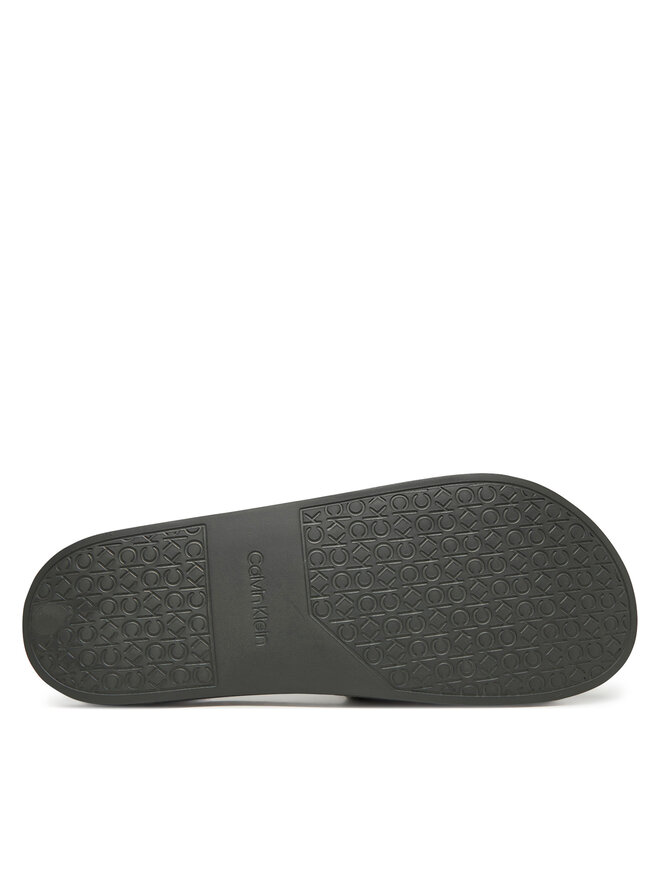 Calvin Klein Nazouváky Calvin Klein Pool Slide Double T HM0HM01752 Khaki