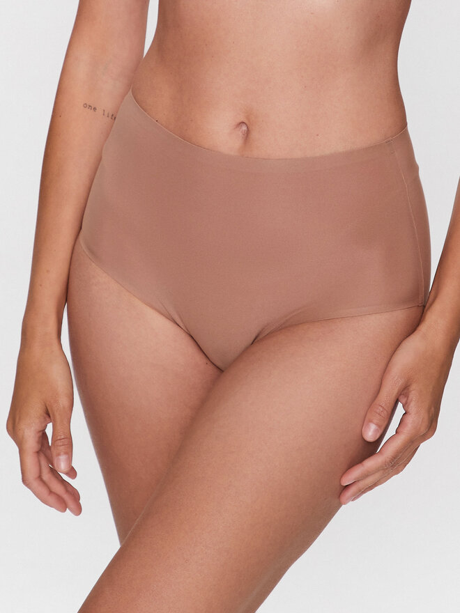 Chantelle Chantelle Klasikinės kelnaitės aukštu juosmeniu Soft Stretch C26470 Ruda