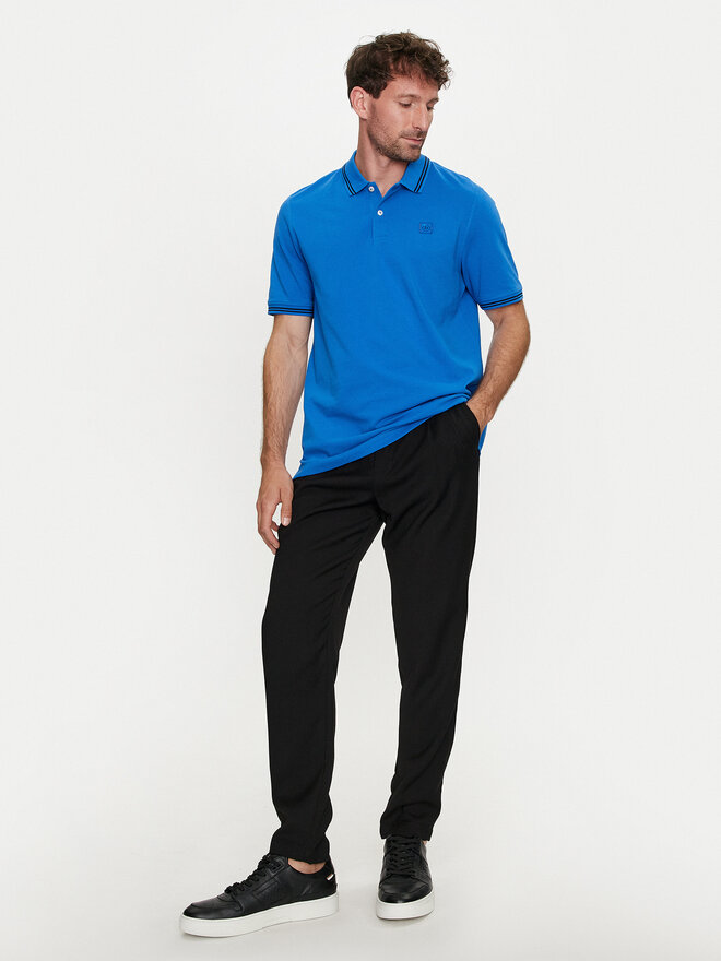 Bugatti Bugatti Polo marškinėliai 8150 55001A Mėlyna Slim Fit