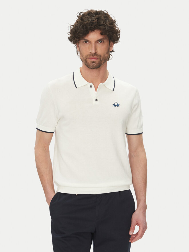 La Martina La Martina Polo Austin MAS001 YC041 Λευκό Regular Fit