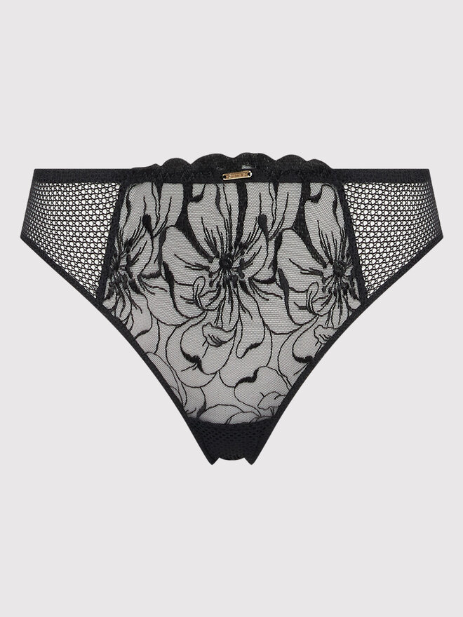 Chantelle Chantelle Стрінги Fleurs C12M90 Чорний