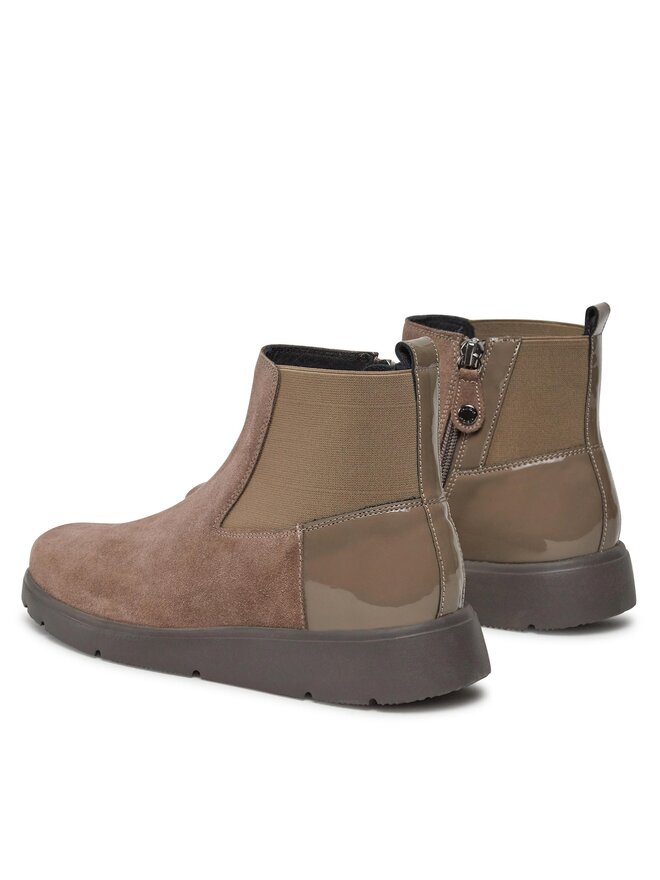 Geox Polokozačky Geox D Arlara D04LCG 022HH C6692 Béžová