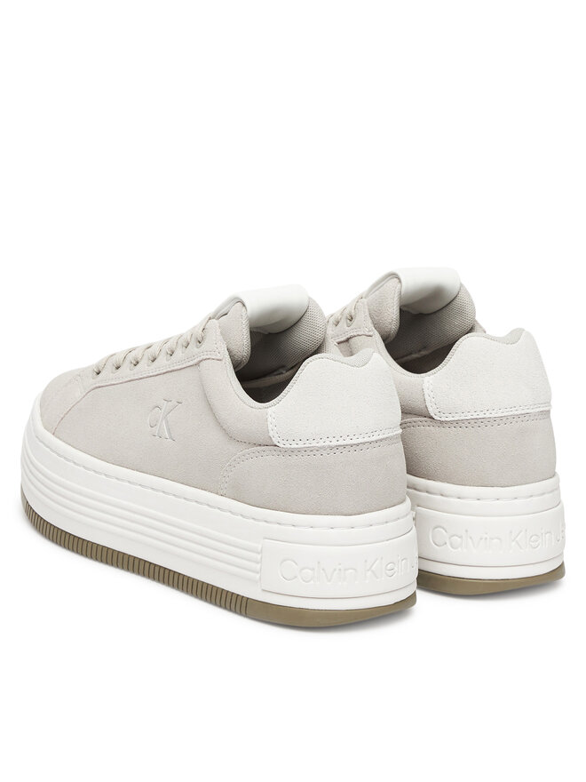 Calvin Klein Jeans Sneakers Calvin Klein Jeans Bold Flatf Low Lace Mg Sd YW0YW01839 Grau