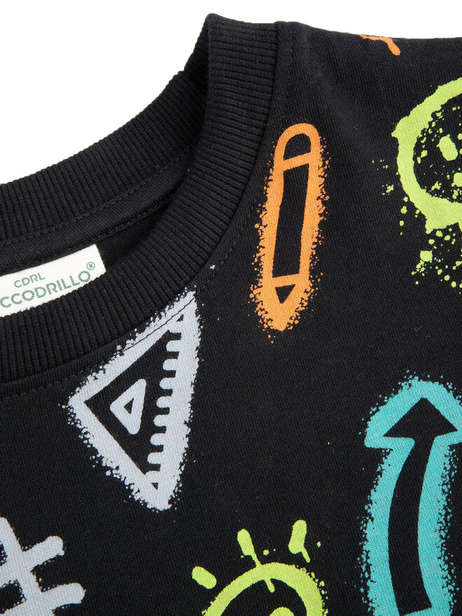 Coccodrillo Coccodrillo T-Shirt WC5143220VBB Schwarz Regular Fit