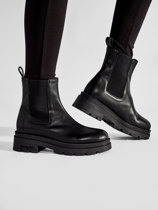 Trussardi Μποτάκια Trussardi 79A00721 Μαύρο