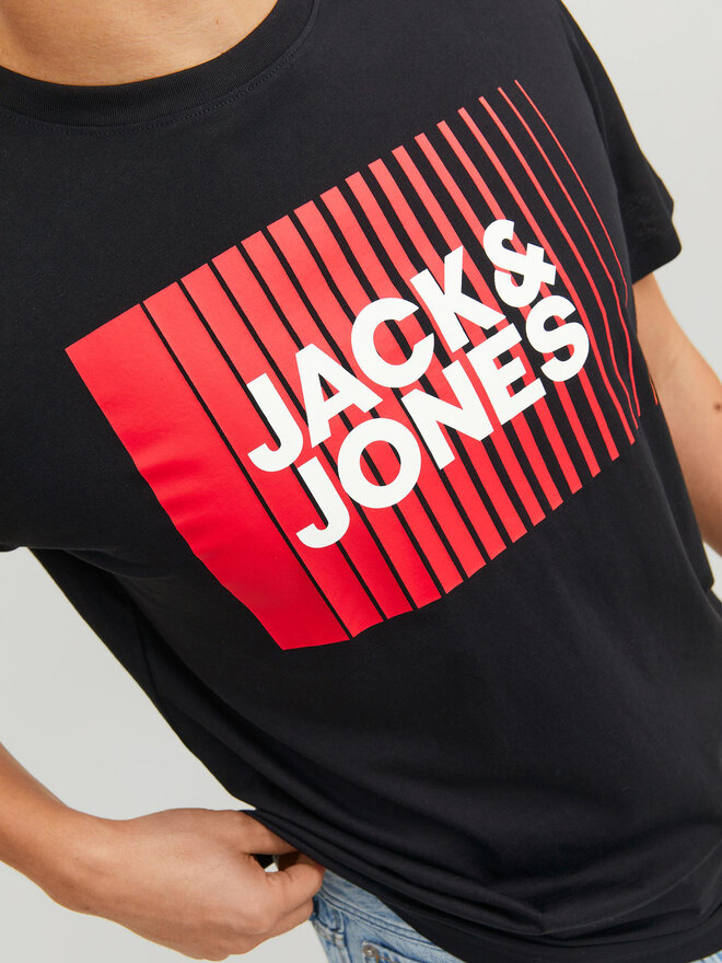 Jack&Jones Jack&Jones Marškinėliai Corp 12233999 Juoda Standard Fit