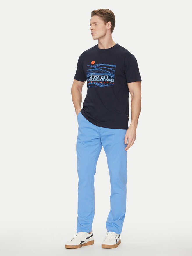 Napapijri Napapijri Camiseta S-Buti NP0A4INM Azul marino Regular Fit