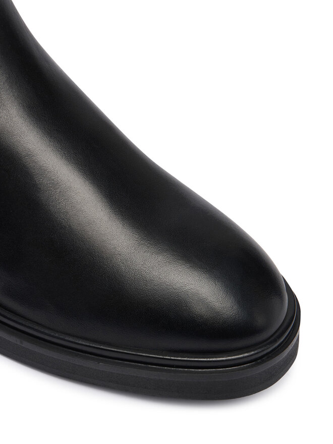 Calvin Klein Aulinukai Calvin Klein Ankle Boot W/ Metal Logo HW0HW02663 Juoda