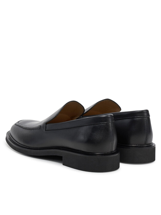 Calvin Klein Mokaszin Calvin Klein Sq Rubber Onepiece Moccasin HM0HM01883 Fekete
