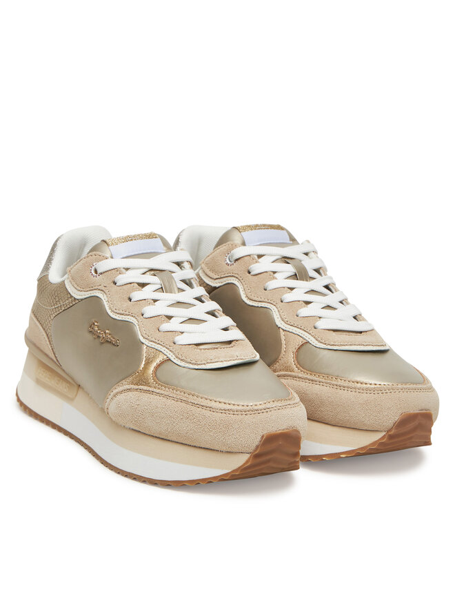 Pepe Jeans Снікерcи Pepe Jeans Rusper Shine PLS60033 Бежевий