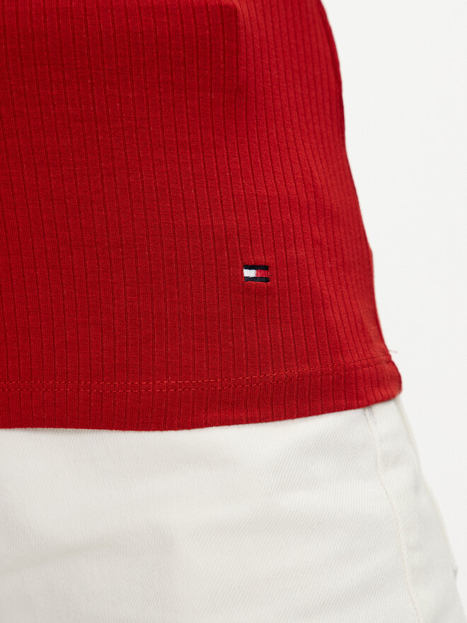 Tommy Hilfiger Tommy Hilfiger Felső WW0WW38635 Piros Slim Fit