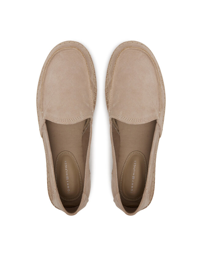 Tommy Hilfiger Espadrilles Tommy Hilfiger Hilfiger Flex Espa Suede Loafer FM0FM05392 Bézs