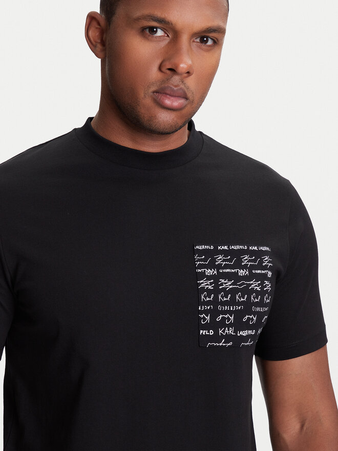 KARL LAGERFELD KARL LAGERFELD Camiseta 755041 553225 Negro Regular Fit
