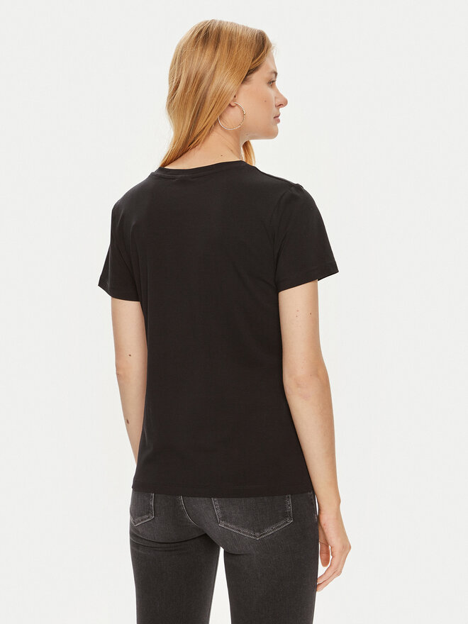 Guess Guess T-Shirt V4YI09 J1314 Μαύρο Regular Fit