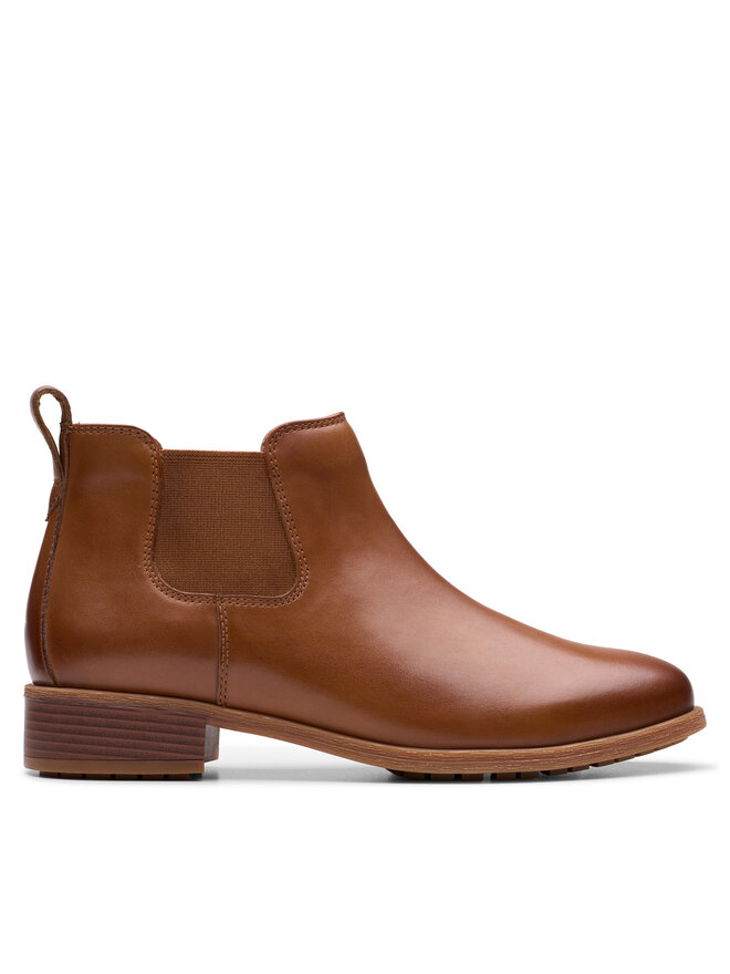 Clarks Боти тип челси Clarks Havisham Top 26178718 Кафяв