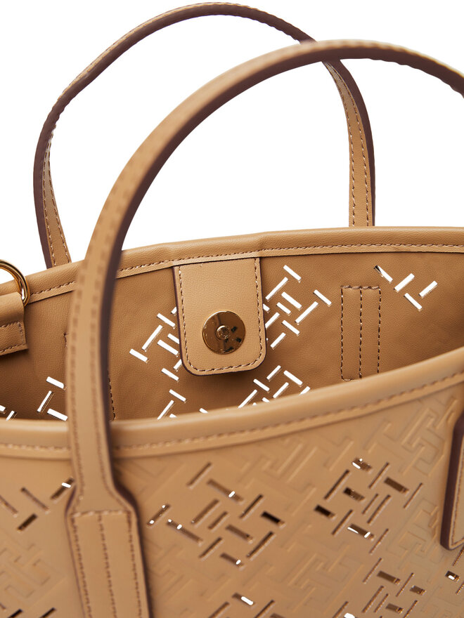 Tommy Hilfiger Handtasche Tommy Hilfiger Th City Mini AW0AW17500 Braun