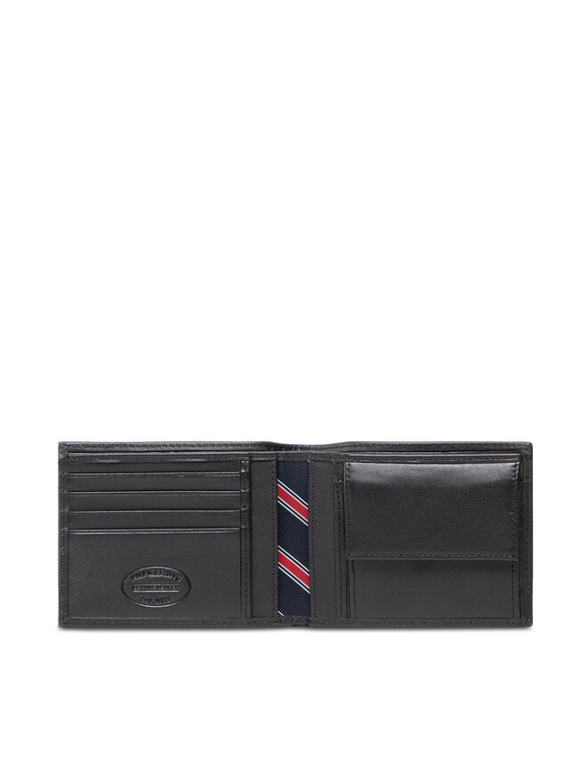 Tommy Hilfiger Set portafoglio e portachiavi Tommy Hilfiger Gp Eton Cc And Coin Pckt Keyfob AM0AM07931 Nero