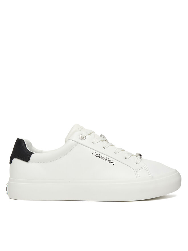 Calvin Klein Сникърси Calvin Klein Vulc Lace Up Lth/Moire Bt HW0HW02747 Бял