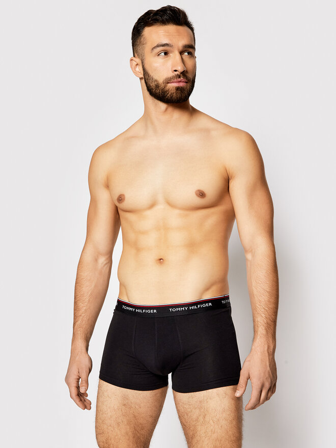 Tommy Hilfiger Tommy Hilfiger Σετ μποξεράκια 3 τμχ 3P Trunk 1U87903842 Μαύρο