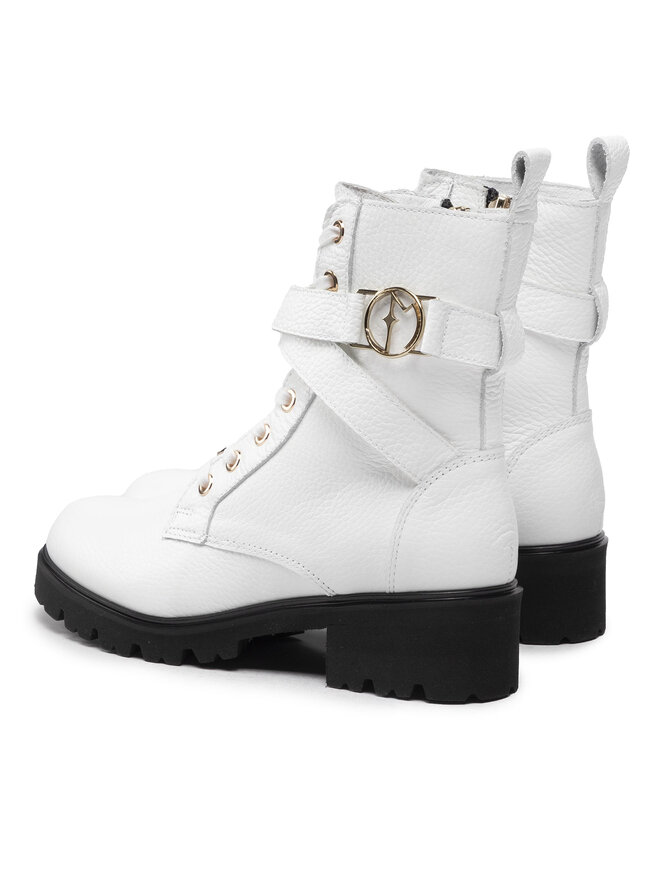 Eva Minge Schnürstiefeletten Eva Minge EM-08-12-001574 Weiß