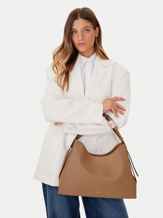 Furla Handtasche Furla Nuvola L Hobo WB01246 HSF000 CN 4489S 1007 Braun
