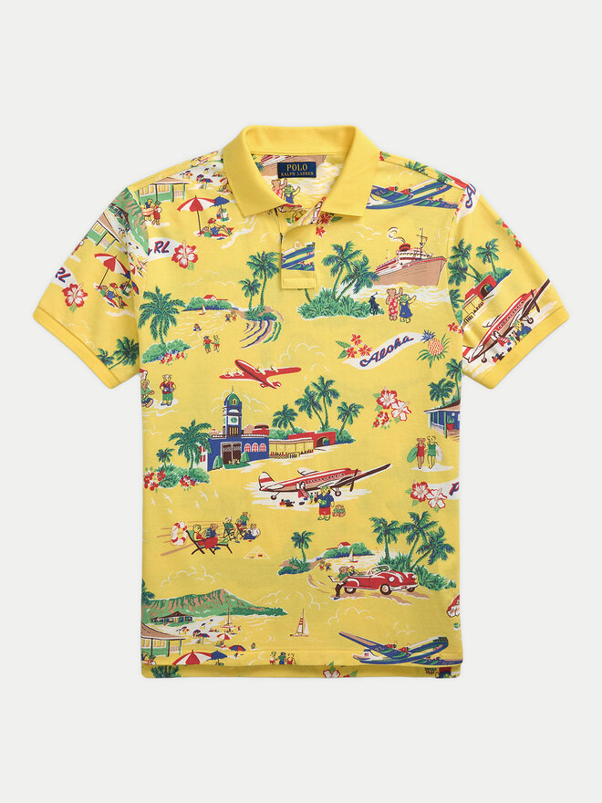 Polo Ralph Lauren Polo Ralph Lauren Poloshirt 710963485001 Gelb Custom Slim Fit